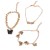 occidental style  butterfly brief Anklet woman personality creative three necklace set Alloy butterfly