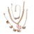 occidental style  butterfly brief Anklet woman personality creative three necklace set Alloy butterfly