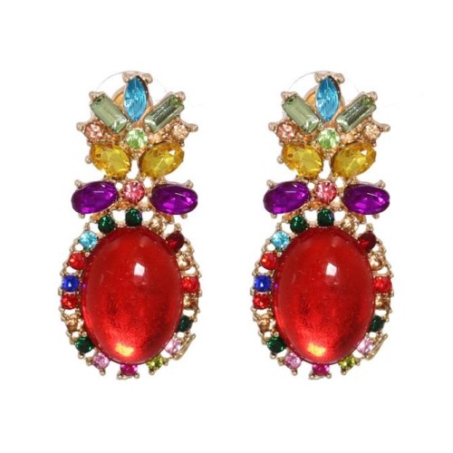 occidental style exaggerating drop diamond earrings woman fashion temperament ear stud geometryearrings