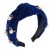 occidental style retro velvet Pearl Headbandins fashion temperament width
