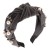 occidental style retro velvet Pearl Headbandins fashion temperament width
