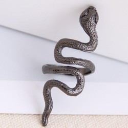 occidental style fashion  Metal snake personality exaggerating opening ring