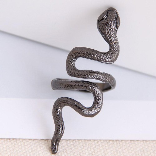 occidental style fashion  Metal snake personality exaggerating opening ring