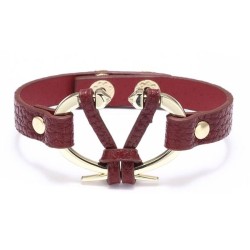 PU leather student small fresh bracelet  Alloy ornament fitting bangle
