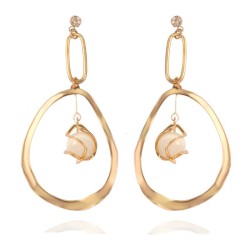 Korean style brief fresh personality high earrings fashion temperament all-Pur..