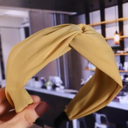 Korean style Korea pure color width Cloth Headband lady handmade Headband
