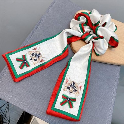 occidental style cat circle Headband hair clip set high-end temperament bow long belt big rope