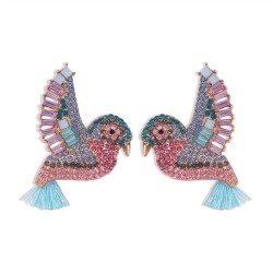 occidental style fashion trend diamond tassel earrings  original new earring l..
