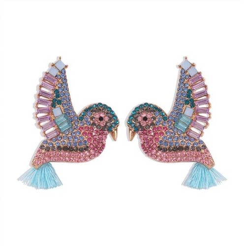 occidental style fashion trend diamond tassel earrings  original new earring lovely Earring