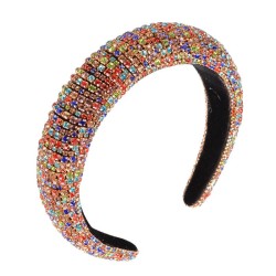 occidental style colorful diamond Headband geometry fully-jewelled fashion tem..