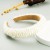 a  occidental style fashion luxurious width Headband woman Pearl super Street Snap high-end