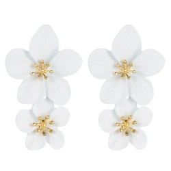 ins Korea high quality flowers earrings woman Bohemian style multicolor Double..