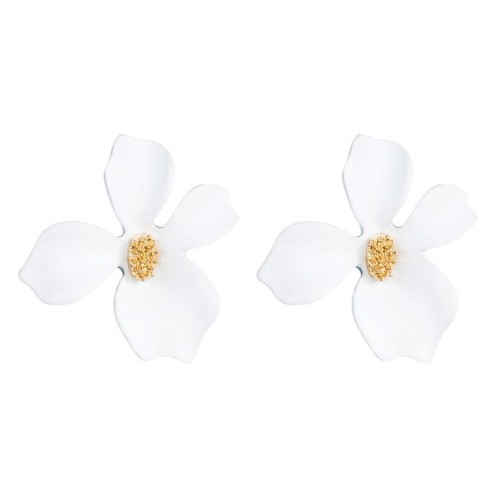 occidental style exaggerating Earring  fashion temperament flowers earrings  Alloy small fresh petal ear stud pe