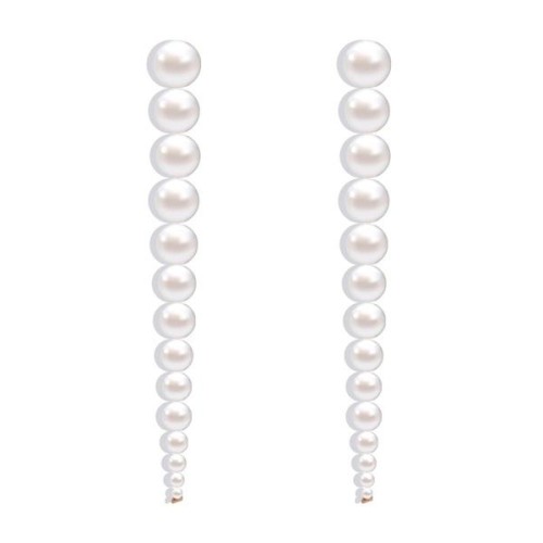 occidental style Pearl Earring  long style personality Pearl ear stud
