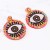  beads ear stud  Bohemia ethnic style color exaggerating personality creative Earring