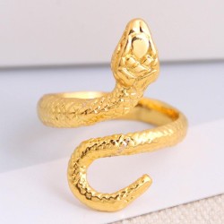 occidental style fashion  Metal snake personality opening ring