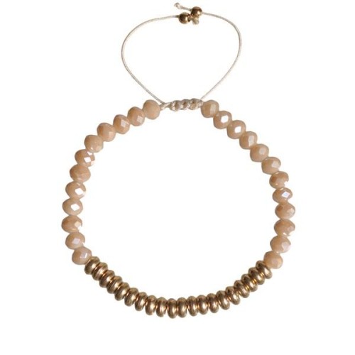 Bohemia handmade ethnic style weave crystal bracelet woman gold