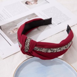 ins Headband all-Purpose Cloth diamond medium Headband Korean style brief lady..