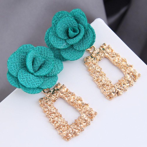 occidental style fashion  all-Purpose Metal geometry Modeling  flowers temperament exaggerating ear stud