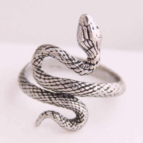 occidental style fashion  Metal snake personality opening ring