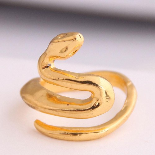 occidental style fashion  Metal concise snake personality opening ring