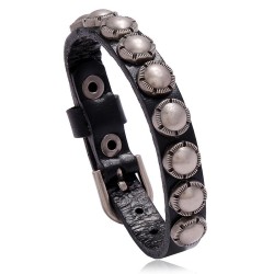 occidental style punk retro Cowhide bracelet personality creative real leather