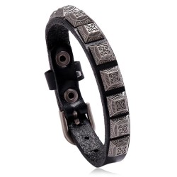 occidental style punk retro Cowhide bracelet personality creative real leather