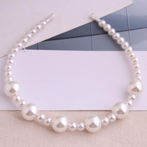 Korean style fashion  all-Purpose brief Ladies temperament big samll Pearl Headband Headband