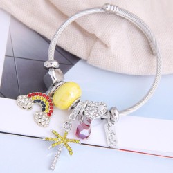 occidental style fashion  Metal all-PurposeD concise all-Purpose rainbow  flas..