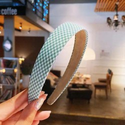 Korean style fashion sweet all-Purpose Country style houndstooth super head He..