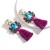 earrings multilayer drop Rhinestone glass diamond diamond tassel earrings occidental style arring