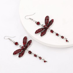 apan and Korea small fresh fashion creative Rhinestone diamond earring earring..