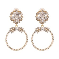 ear stud woman  occidental style style geometry diamond creative brief fresh a..