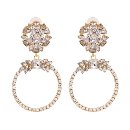 ear stud woman  occidental style style geometry diamond creative brief fresh arring