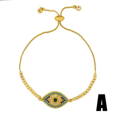 bracelet occidental style fashion diamond eyes bracelet  color crystal eyes bracelet womanbrc