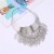 occidental style tassel necklace  retro exaggerating multilayer hollow eaf Metal Collar chain