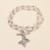  windins samll chain retro Pearl butterfly necklace bracelet woman