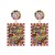 occidental style retro square diamond earrings Bohemia exaggerating personality earring earringserring