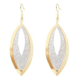 occidental style exaggerating geometry hollow Metal ear stud  fashion Alloy ea..