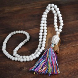 occidental style handmade color tassel necklace Bohemia head turquoise pendant