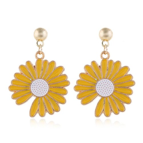 Korean style fashion  sweet concise chrysanthemum personality ear stud