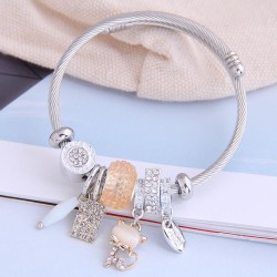 occidental style fashion  Metal all-PurposeDL concise all-Purpose shine cat mo..