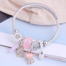 occidental style fashion  Metal all-PurposeDL concise all-Purpose shine cat mo..