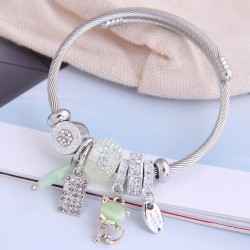 occidental style fashion  Metal all-PurposeDL concise all-Purpose shine cat mo..