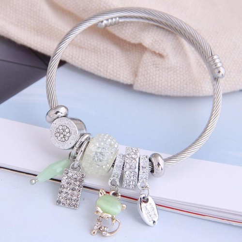 occidental style fashion  Metal all-PurposeDL concise all-Purpose shine cat more elements accessories personality b