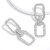 occidental style wind personality buckle Alloy Rhinestone diamond earrings woman retro super geometry Earring