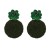 new handmade beads earrings  occidental style fashion Street Snap same style ear stud Earring