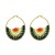 Bohemian style series fashion beads earrings pure handmade beads twining color lady ear stud