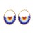 Bohemian style series fashion beads earrings pure handmade beads twining color lady ear stud