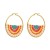 Bohemian style series fashion beads earrings pure handmade beads twining color lady ear stud